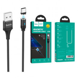 Кабель HOCO U76 USB-Type-C Magnetic charging cable, 1.2m, 3A, black