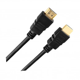 Кабель HDMI+HDMI 0,75m резиновый без фильтра