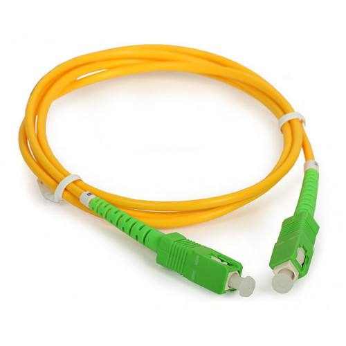 Шнур оптический SC/APC-SC/APS-G657A1-3.0-PVC, 15 метров