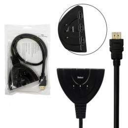 Адаптер H54 HDMI HUB 3 Port (black)