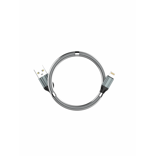 LDNIO LS511/ USB кабель Type-C/ 1m/ 2.4A/ медь: 86 жил/ Магнитная оплетка/ Black