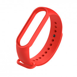 Ремешок сменный к фитнес-браслетам Xiaomi Mi Band 5 (Красный)