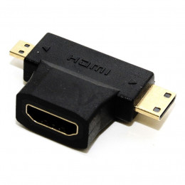 Адаптер SB HDMI F-mini HDMI M-micro HDMI M (A119)