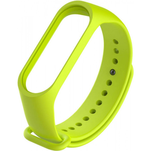 Ремешок сменный к фитнес-браслетам Xiaomi Mi Band 3/4s (салатовый) (t)