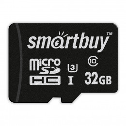 micro SDHC карта памяти Smart Buy 32GB Pro U3/A1/V30, 95/60 МБ/с [SB32GBSDCL10U3L-01] (с адаптером SD)