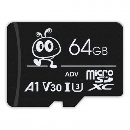 micro SDHC карта памяти Smart Buy 64GB U3 V30 A1 Pro R/W:95/60 MB/s (с адаптером SD)