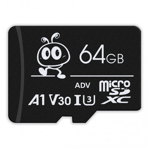 micro SDHC карта памяти Smart Buy 64GB U3 V30 A1 Pro R/W:95/60 MB/s (с адаптером SD)