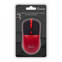Опт. беспр. мышь SB 355 красно-черная (SBM355AGR)