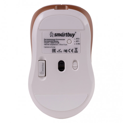 Опт. беспр. мышь SB X57 бежевая (SBM757DB) Dual BT+USB с зарядкой