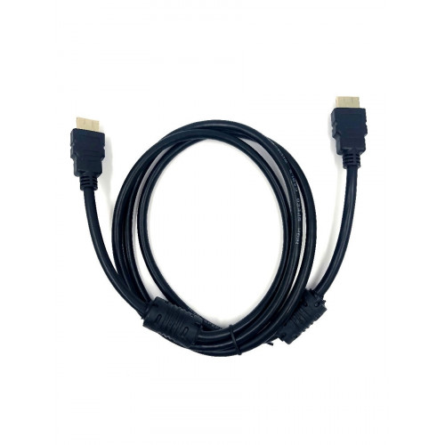 Кабель JETT HDMI+HDMI 2.0, GOLD 3метра (с ферритовыми кольцами)