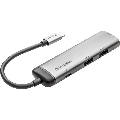 Разветвитель Verbatim USB-С 3.1 G1, USB 3.0 x 2, HDMI