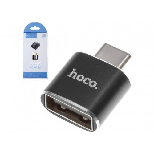 Картридер OTG HOCO UA5 Type-C to USB цвет чёрный