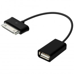 Переходник для SAMSUNG type, 30pin (M) -> USB2.0 (F), Host OTG, KS-is (KS-134)