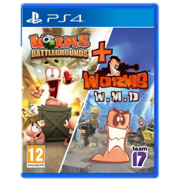 Worms Battlegrounds & Worms WMD - Double Pack [PS4, английская версия]