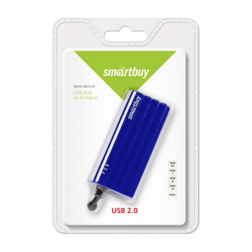 USB-хaб Smartbuy 6810 на 4 порта, черный