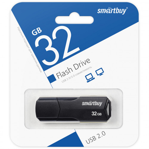 USB 2.0 флэш-диск Smartbuy 32Gb Clue Black
