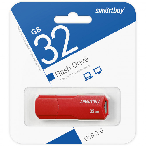USB 2.0 флэш-диск Smartbuy 32Gb Clue Red