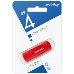 USB 2.0 флэш-диск Smartbuy 4GB Scout Red
