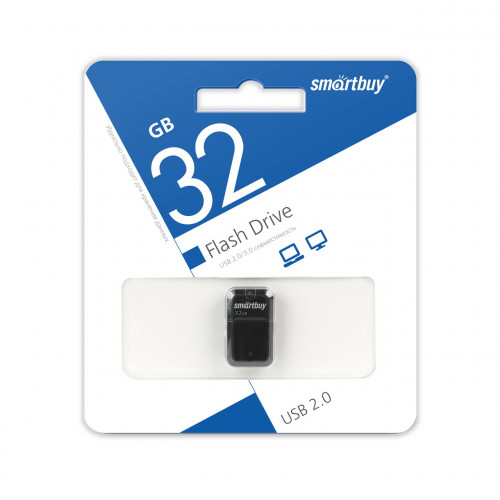USB 2.0 флэш-диск Smartbuy ART Black 32Gb