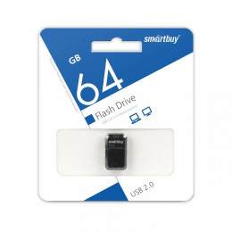 USB 2.0 флэш-диск Smartbuy ART Black 64GB