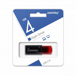 USB 2.0 флэш-диск Smartbuy Click Black-Red 4GB