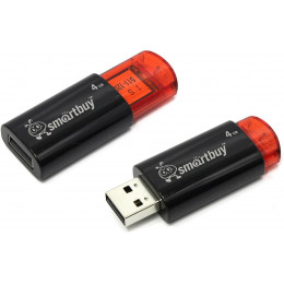 USB 2.0 флэш-диск Smartbuy Click Black-Red 4GB