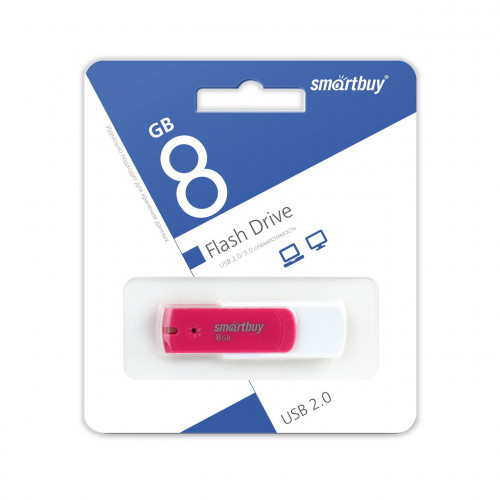 USB 2.0 флэш-диск Smartbuy Diamond Pink 8Gb