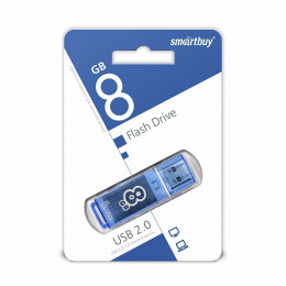 USB 2.0 флэш-диск Smartbuy Glossy series Blue 8GB