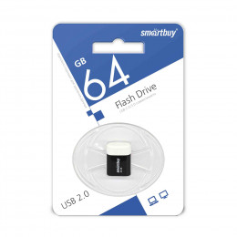 USB 2.0 флэш-диск Smartbuy LARA Black 64GB