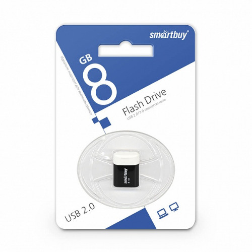 USB 2.0 флэш-диск Smartbuy LARA Black 8GB