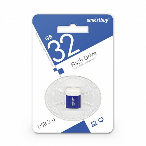 USB 2.0 флэш-диск Smartbuy LARA Blue 32Gb
