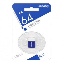 USB 2.0 флэш-диск Smartbuy LARA Blue 64Gb