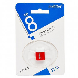 USB 2.0 флэш-диск Smartbuy LARA Red 8Gb