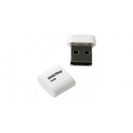 USB 2.0 флэш-диск Smartbuy LARA White 16GB