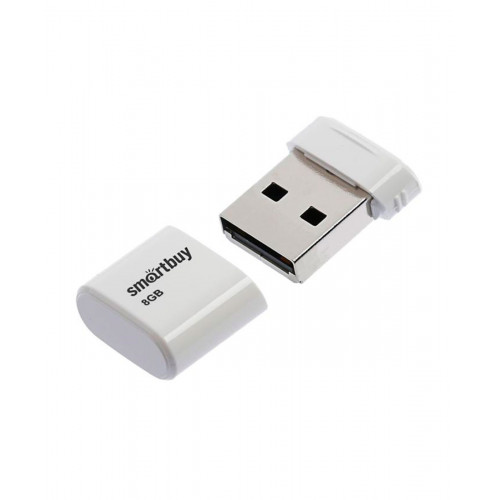 USB 2.0 флэш-диск Smartbuy LARA White 8GB