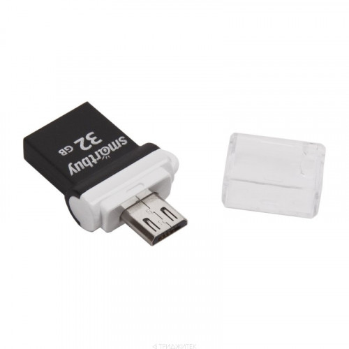 USB 2.0 флэш-диск Smartbuy OTG POKO Black 32Gb