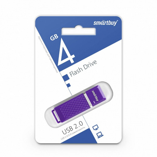 USB 2.0 флэш-диск Smartbuy Quazart series Violet 4Gb