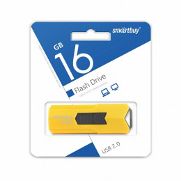 USB 2.0 флэш-диск Smartbuy STREAM Yellow 16Gb