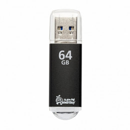 USB 2.0 флэш-диск Smartbuy V-Cut Black 64GB