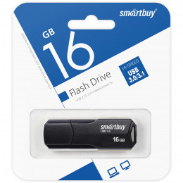 USB 3.0 флэш-диск Smartbuy Clue Black 16Gb