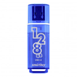 USB 3.0 флэш-диск Smartbuy Glossy Dark Blue 128Gb