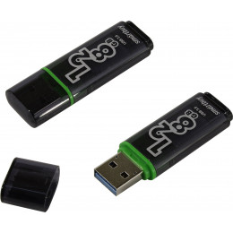 USB 3.0 флэш-диск Smartbuy Glossy Dark Grey 128Gb