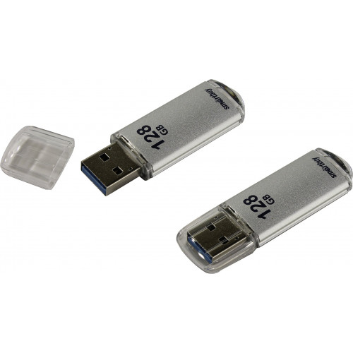 USB 3.0 флэш-диск Smartbuy V-Cut Silver 128Gb
