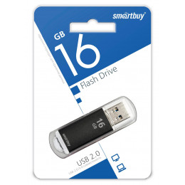 USB флэш-диск Smart Buy 16GB V-Cut Black