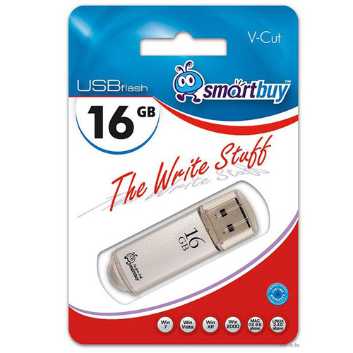 USB флэш-диск Smart Buy 16GB V-Cut Silver
