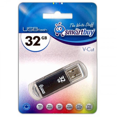 USB флэш-диск Smart Buy 32GB V-Cut Black