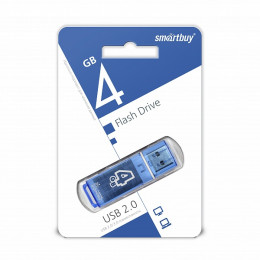 USB флэш-диск Smart Buy 4GB Glossy series Blue