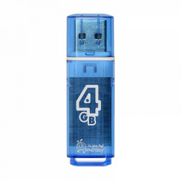 USB флэш-диск Smart Buy 4GB Glossy series Blue