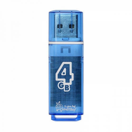 USB флэш-диск Smart Buy 4GB Glossy series Blue