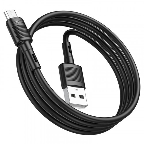 Кабель Hoco X83 USB Type-A - microUSB (1 м, черный)